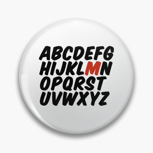 Item preview, Minimalist Alphabet – Letter M Initial Design designed and sold by hhells.