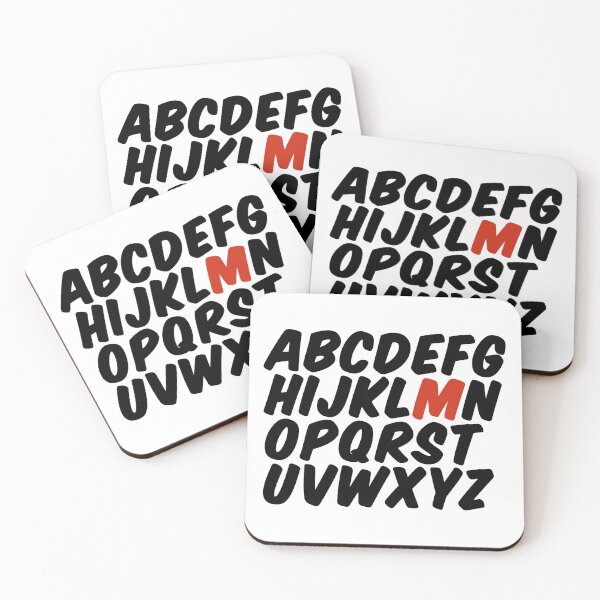 Item preview, Minimalist Alphabet – Letter M Initial Design designed and sold by hhells.