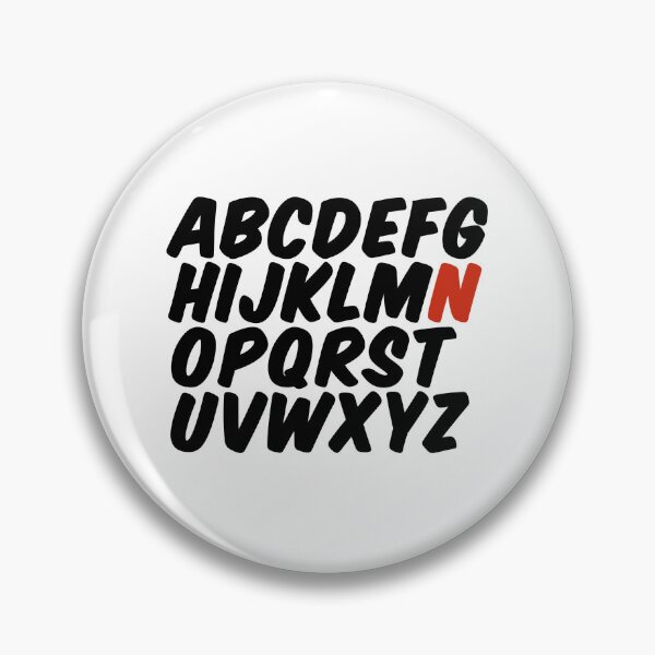 Item preview, Minimalist Alphabet – Letter N Initial Design designed and sold by hhells.