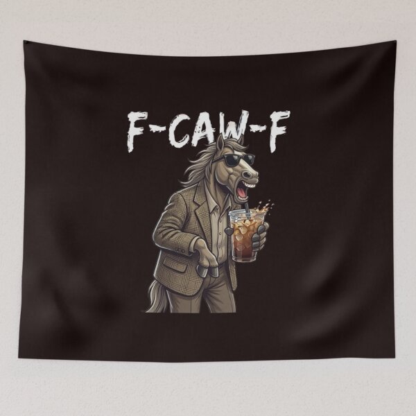 Item preview, F-Caw-F Cool Horse Drinking Sarcastic Attitude designed and sold by randomslife.
