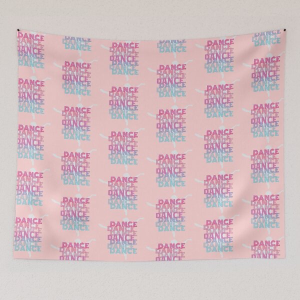 Item preview, Ballet Dancer Silhouette Dance Text Retro Look Lettering designed and sold by Rosemarie Guieb Designs.