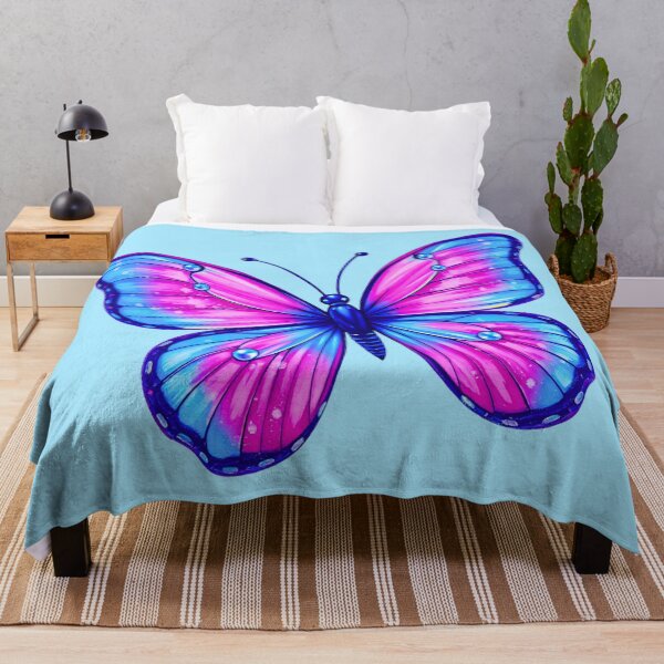 Item preview, “Soft Translucent Pink Blue Butterfly” designed and sold by Good Vibes .