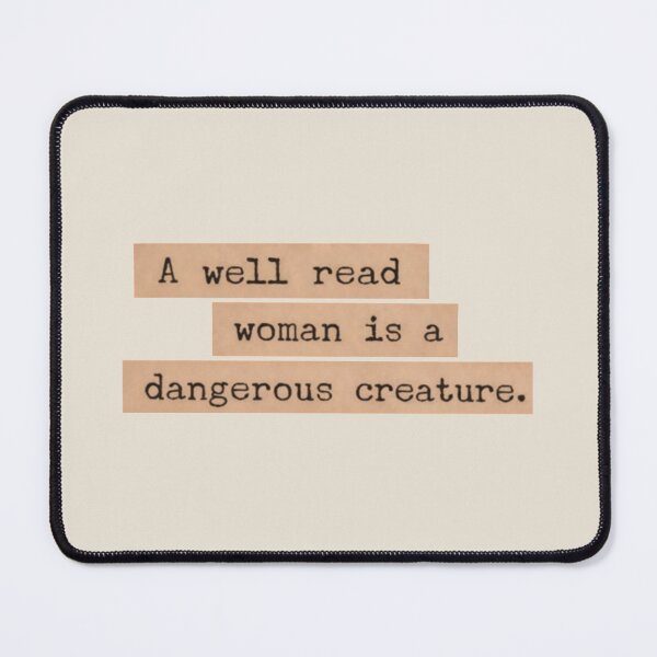 Item preview, A well read woman is a dangerous creature - Book Page Cutout designed and sold by wonderxwander.