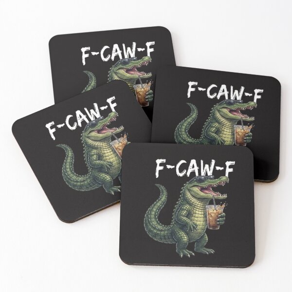 Item preview, F-Caw-F Funny Alligator Drinking Pun designed and sold by randomslife.