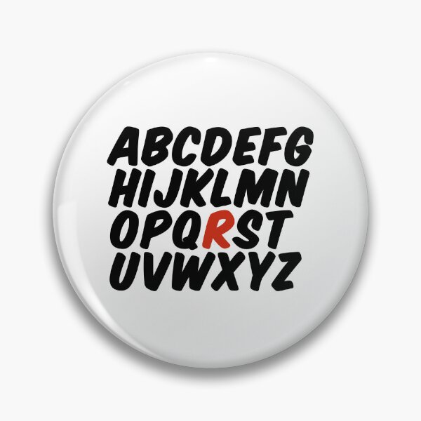 Item preview, Minimalist Alphabet – Letter R Initial Design designed and sold by hhells.