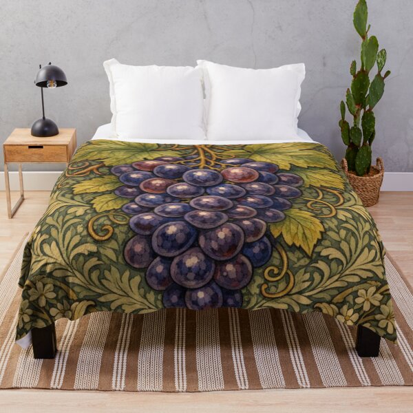 Item preview, Vintage boho grapes botanical  designed and sold by hollycooper.