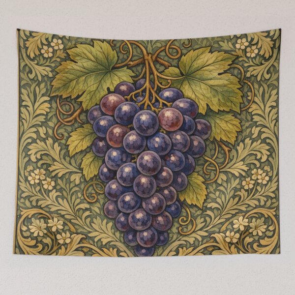 Item preview, Vintage boho grapes botanical  designed and sold by hollycooper.