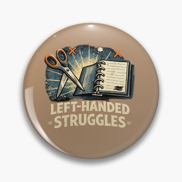 Item preview, Left-Handed Struggles Scissors Notebook Design designed and sold by Hoffmann-Shop.