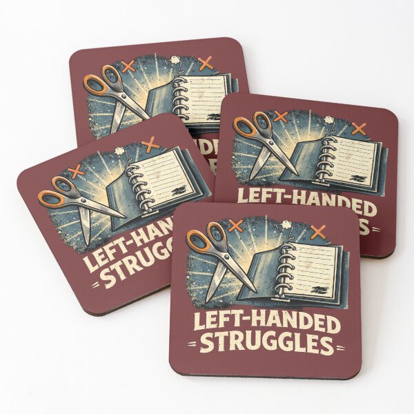 Item preview, Left-Handed Struggles Scissors Notebook Design designed and sold by Hoffmann-Shop.