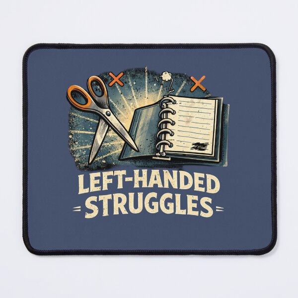Item preview, Left-Handed Struggles Scissors Notebook Design designed and sold by Hoffmann-Shop.