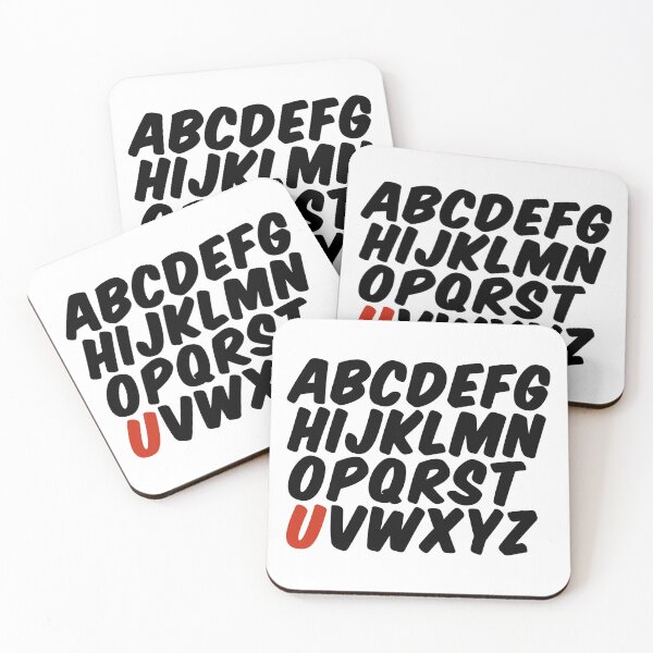Item preview, Minimalist Alphabet – Letter U Initial Design designed and sold by hhells.