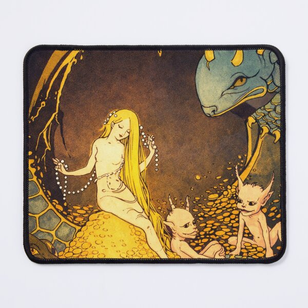 Item preview, Dragon Art Nouveau Fantasy Treasure Scene Myth Lovers designed and sold by RickE.