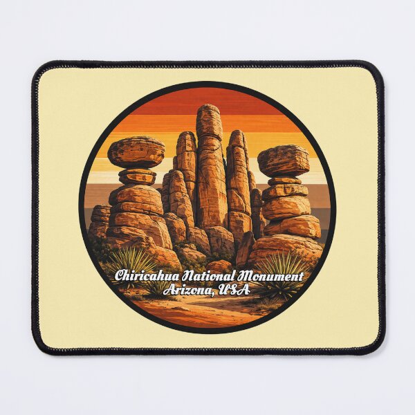 Item preview, Chiricahua National Monument Arizona Design – Hoodoo Rock Formation Desert Sunset Art designed and sold by SimplyJasper.