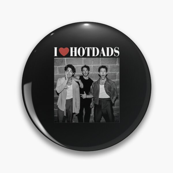 Item preview, I Love Hot Dads Jonas Brothers Vintage Style designed and sold by shopmamabite.