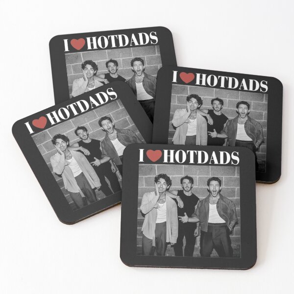 Item preview, I Love Hot Dads Jonas Brothers Vintage Style designed and sold by shopmamabite.