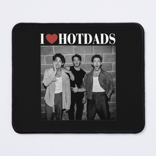 Item preview, I Love Hot Dads Jonas Brothers Vintage Style designed and sold by shopmamabite.