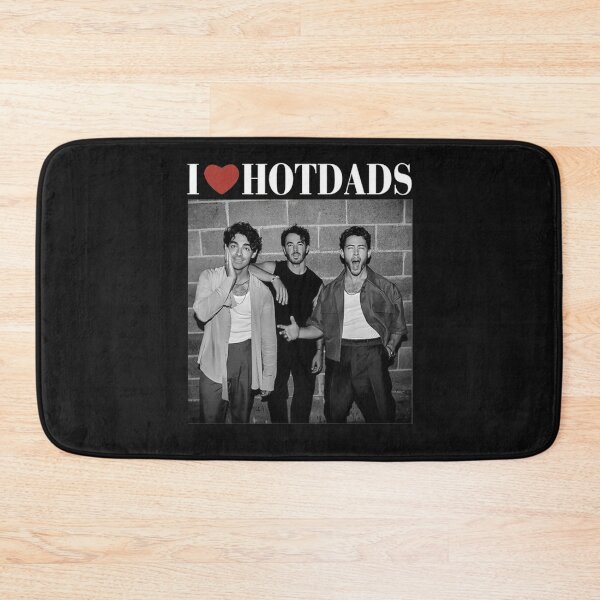 Item preview, I Love Hot Dads Jonas Brothers Vintage Style designed and sold by shopmamabite.