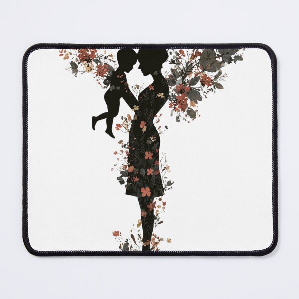 Item preview, Botanical Motherhood Silhouette Elegant Mother's Day Art designed and sold by BigStar-Cart.