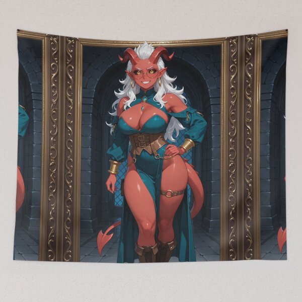 Item preview, Tiefling woman designed and sold by alaster6.