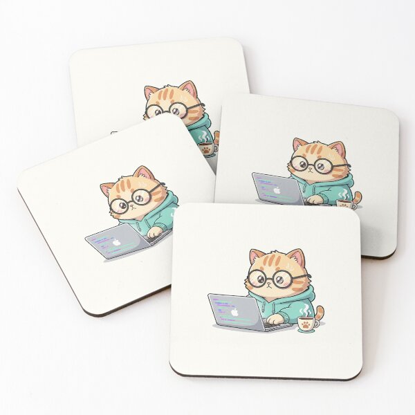 Item preview, Programmer Cat Coding designed and sold by HoopeStylee.