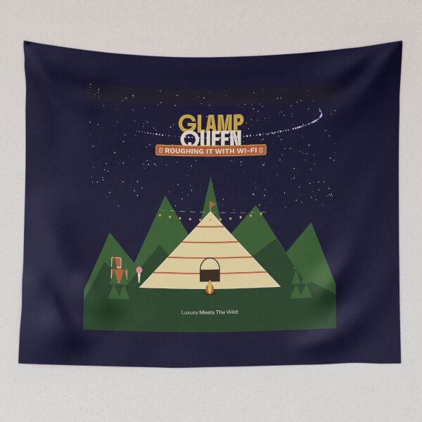 Item preview, Glamp Queen Glamping Outdoors Luxury Camping Gift designed and sold by FlamaC.