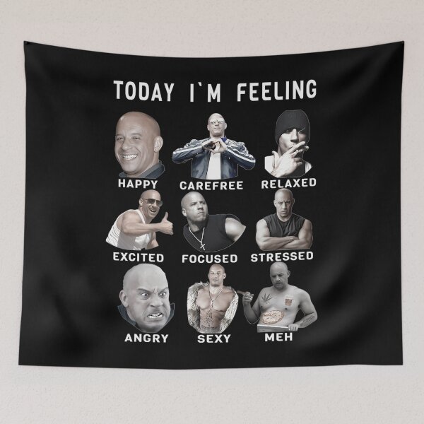 Item preview,  Vin Diesel - Funny Feelings - Dominic Toretto designed and sold by MOHMED AISSA1.