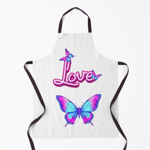 Item preview, Neon Love Text – Pink Blue Butterfly 3D Cursive designed and sold by Good Vibes .