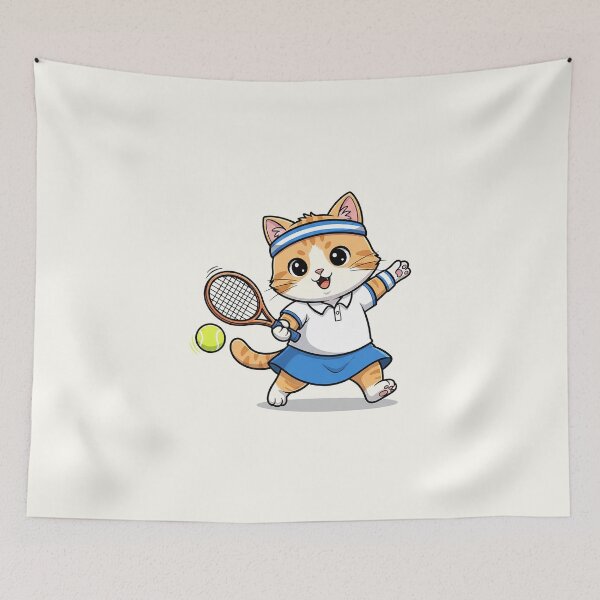 Item preview, Lindo gato tenista designed and sold by HoopeStylee.
