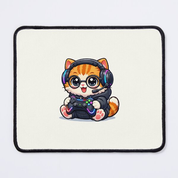 Item preview, Cute Gaming Cat designed and sold by HoopeStylee.