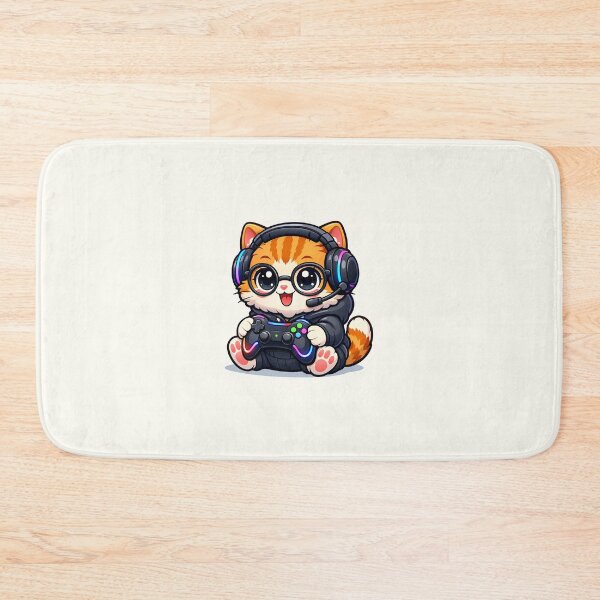 Item preview, Cute Gaming Cat designed and sold by HoopeStylee.
