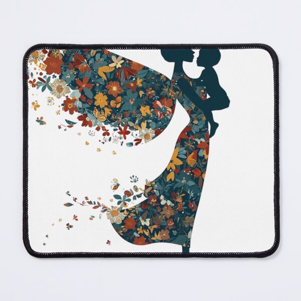 Item preview, Floral Motherhood Silhouette Tender Mother's Day Art designed and sold by BigStar-Cart.