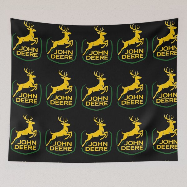 Item preview, Vintage Farming Equipment Leaping Deer Logo - Classic Green and Yellow designed and sold by shopmamabite.
