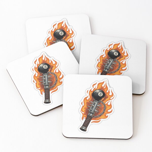 Item preview, Flaming Eight Ball Sticker | Aggressive 8 Ball Flail Stickers | Biker Tattoo Flash  designed and sold by feraraggamo.