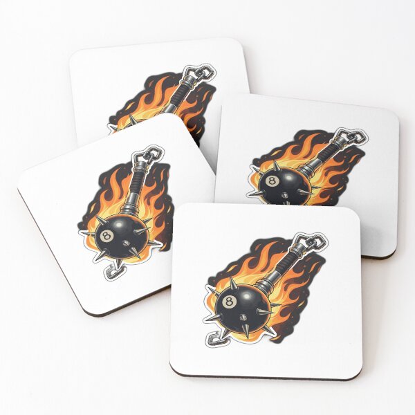 Item preview, Flaming Eight Ball Sticker | Aggressive 8 Ball Flail Stickers | Biker Tattoo Flash  designed and sold by feraraggamo.