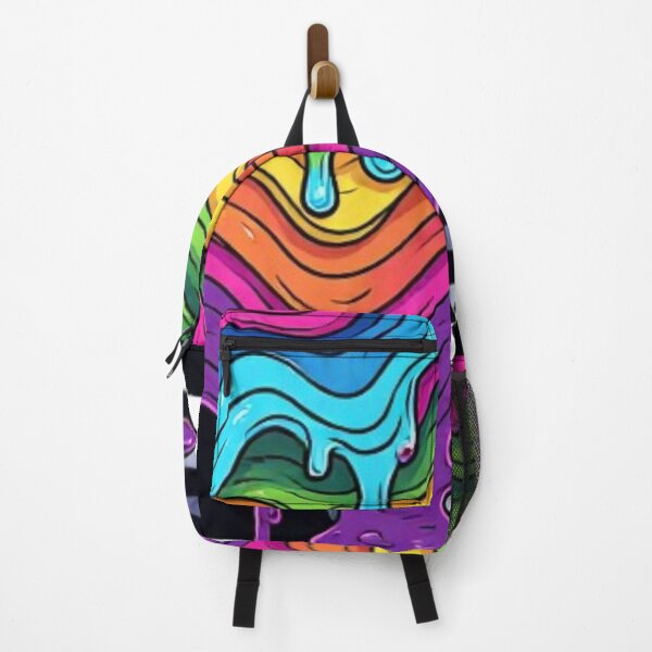 Item preview, Trippy Rainbow Slime Drip - Retro Space Checkerboard Surrealism designed and sold by Jimakmo.