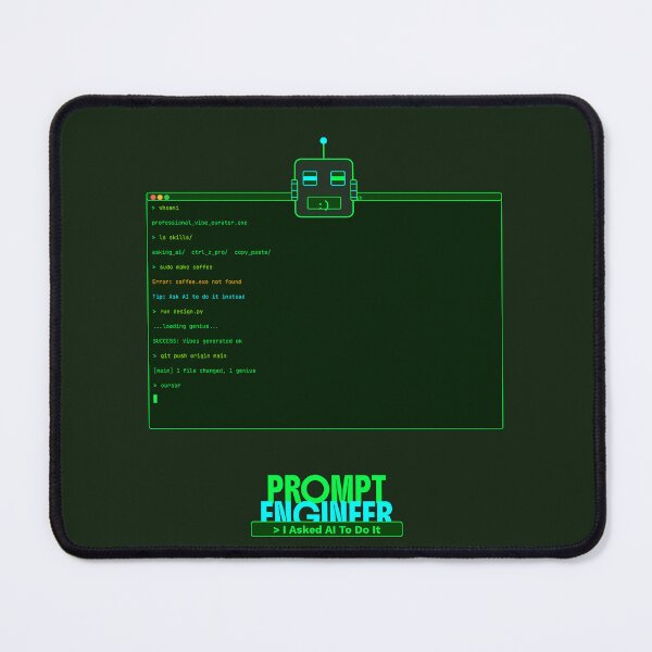 Item preview, Prompt Engineer AI Nerd Tech Humor Funny Coder designed and sold by FlamaC.