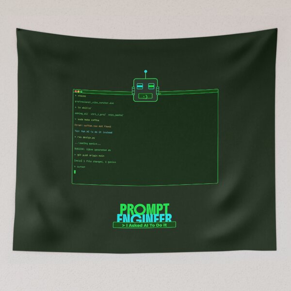 Item preview, Prompt Engineer AI Nerd Tech Humor Funny Coder designed and sold by FlamaC.