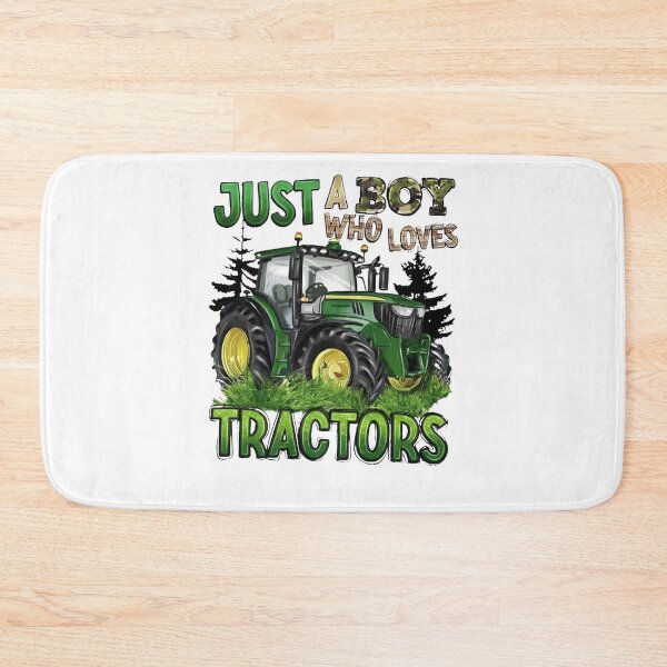 Item preview, Just A Boy Who Loves Tractors - Green Farm Tractor Camo Design designed and sold by shopmamabite.