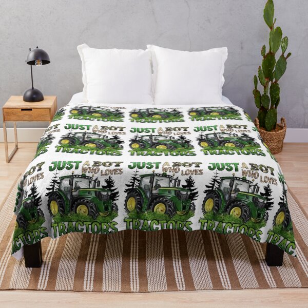 Item preview, Just A Boy Who Loves Tractors - Green Farm Tractor Camo Design designed and sold by shopmamabite.