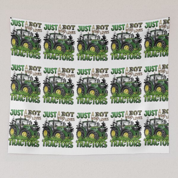 Item preview, Just A Boy Who Loves Tractors - Green Farm Tractor Camo Design designed and sold by shopmamabite.