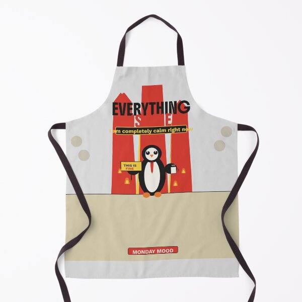 Item preview, Everything Is Fine Chaos Penguin Funny Monday Mood designed and sold by FlamaC.