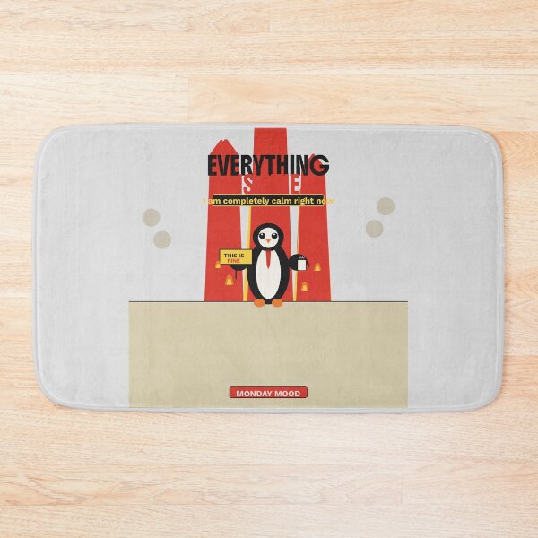 Item preview, Everything Is Fine Chaos Penguin Funny Monday Mood designed and sold by FlamaC.
