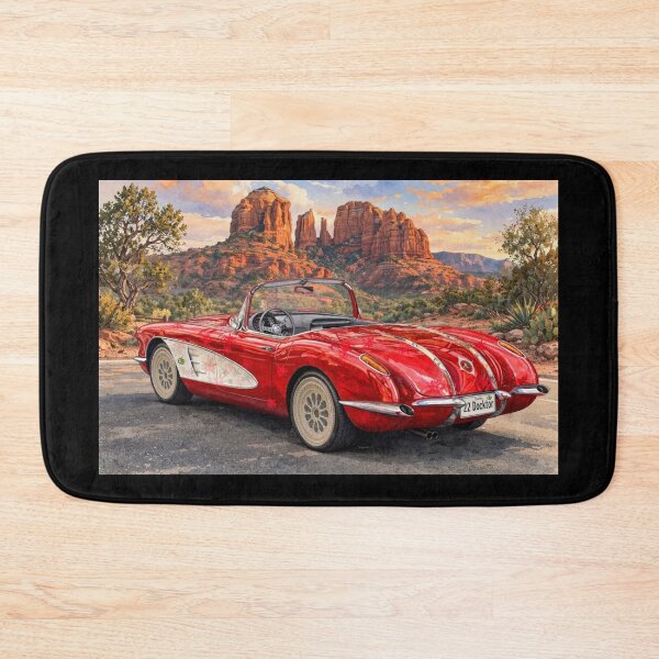 Item preview, Dream Vintage Red Convertible  designed and sold by MysticStillArt.