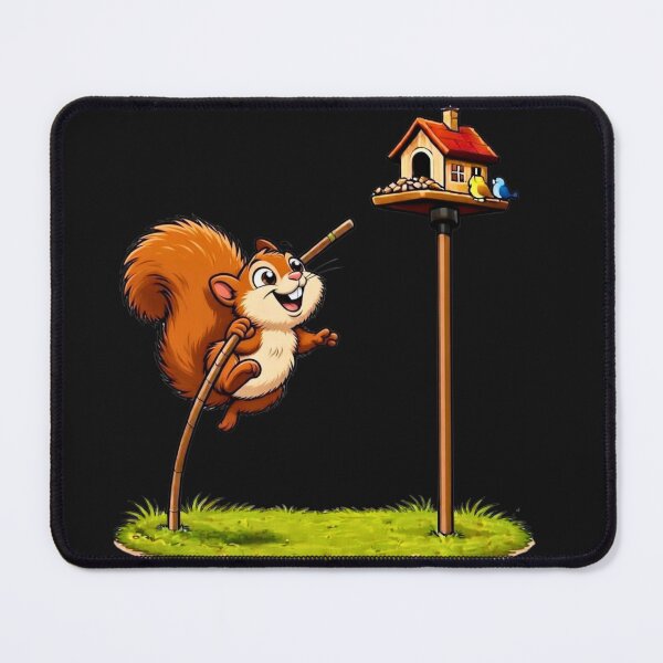 Item preview, Squirrel Pole Vault Bird Feeder Shirt – Backyard Bandit in Action designed and sold by AnimalMarvels.