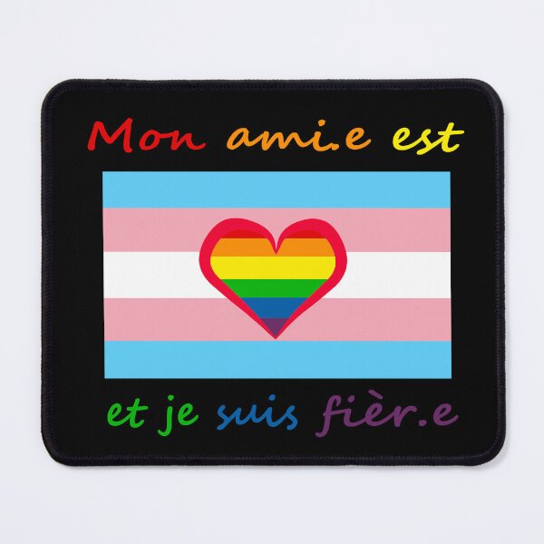 Item preview, Trans friend (rainbow version, french) designed and sold by MatanteVargeuse.