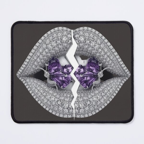 Item preview, Glamorous Iced Out Lips Sparkling Crystal Art designed and sold by Verdezeus86 .