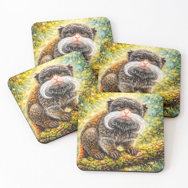 Item preview, Whimsical Emperor Tamarin Portrait designed and sold by Pixel Junkies Studio.