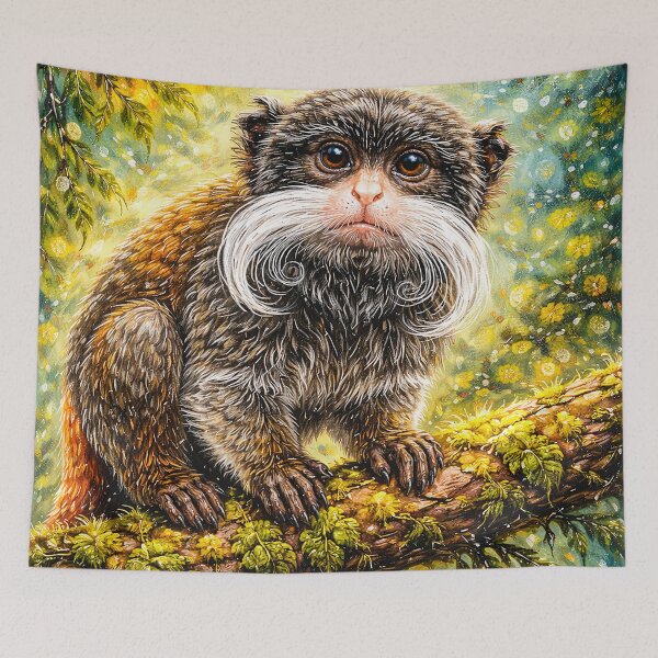Item preview, Whimsical Emperor Tamarin Portrait designed and sold by Pixel Junkies Studio.