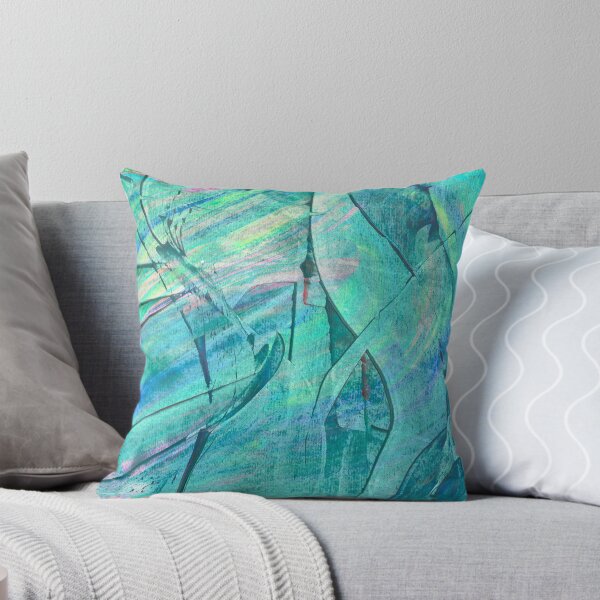 Item preview, Teal Abstract Aesthetic Wall Art – Modern Ocean-Inspired Pastel Painting for Bedroom Decor & Phone Cases designed and sold by McKay Edition.
