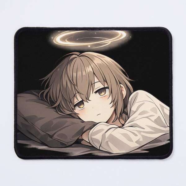 Item preview, Tired Anime Mood Sticker – Overthinking Aesthetic Sleepless Vibes designed and sold by CutePearlStudio.